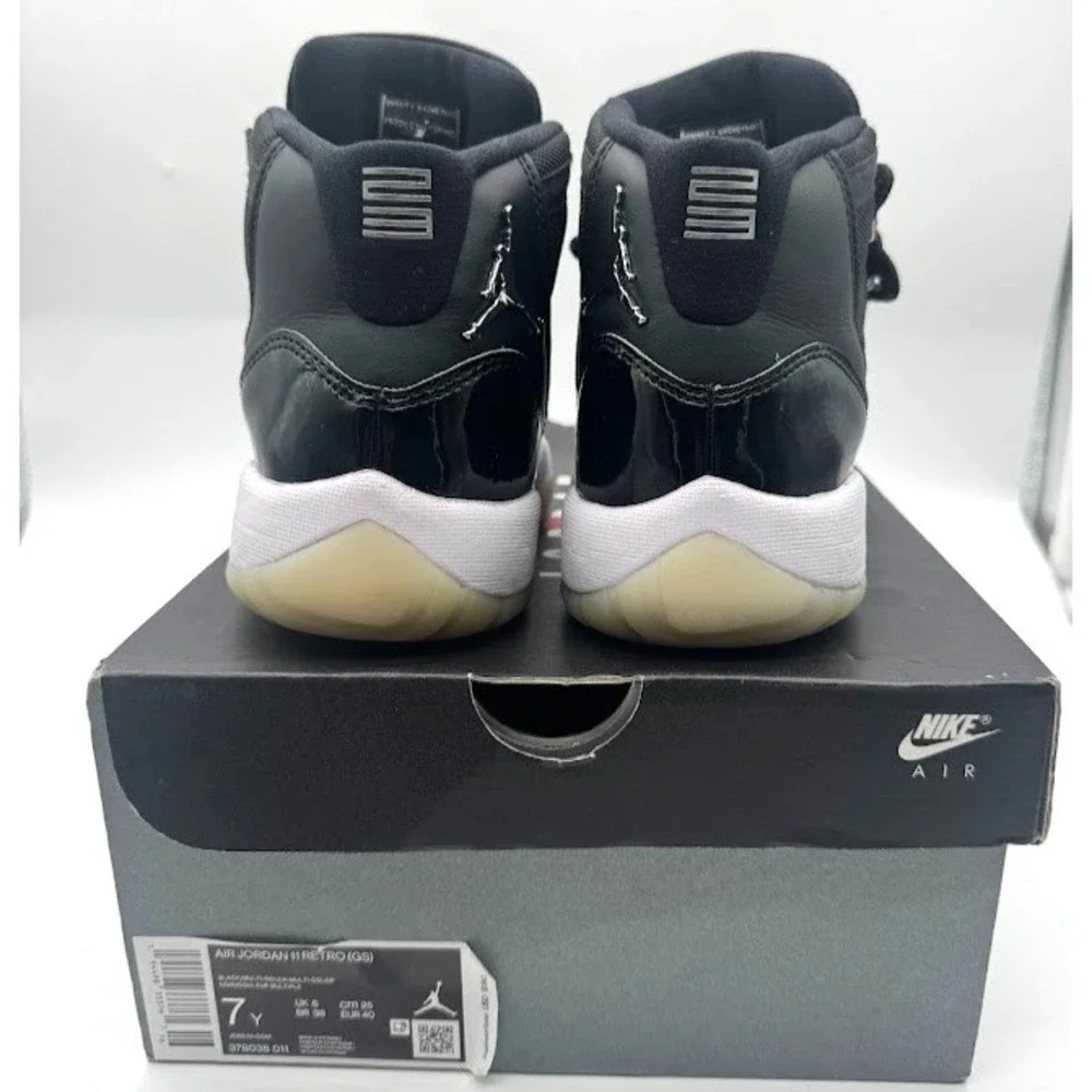 Nike Air Jordan 11 Retro GS Space Jam 2016 Black 7Y 378038-011 OG Box